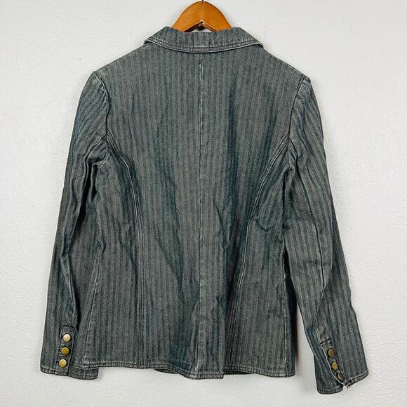 NY Jeans Jones and Co Y2K Denim Blazer - M - Picture 5 of 6